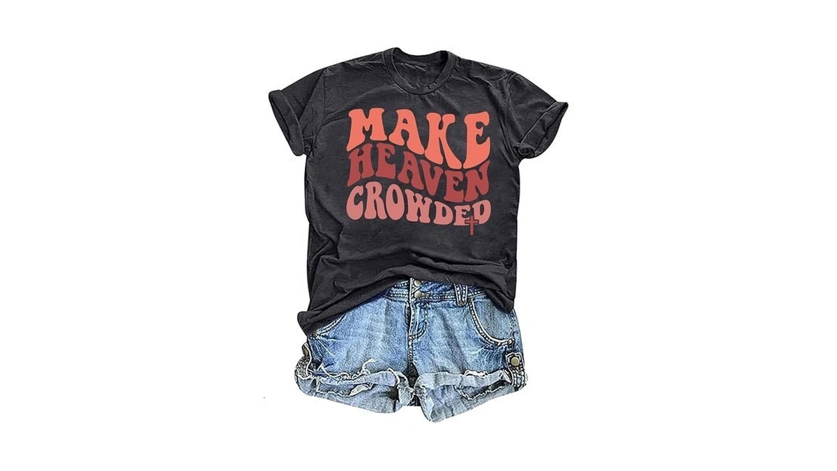 Eatbook Christian Shirts For Women Faith Over Fear Jesus Shirt