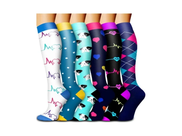 Bluemaple 6 Pack Copper Compression Socks For Women And Men