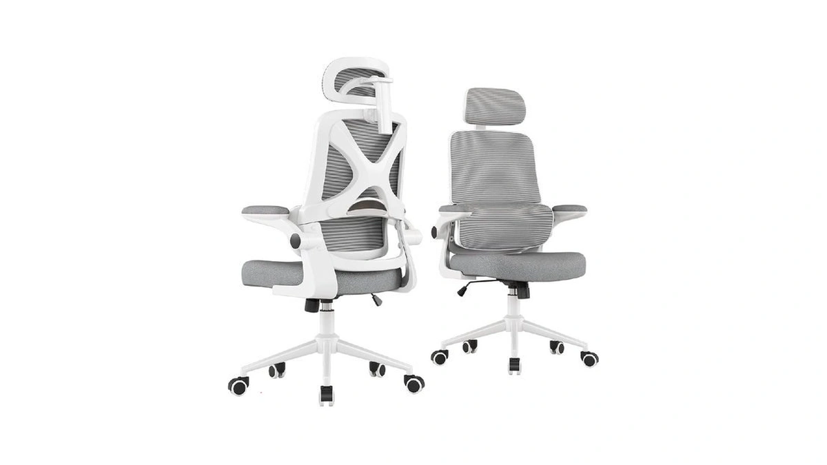 Ergonomic Office Chair - Desk Chair With Adjustable Headrest Lumbar