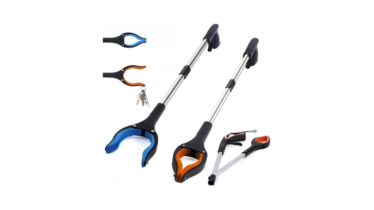 Grabber Reacher Tool 2-pack, 32" Foldable Reacher Grabber Pickup Tool