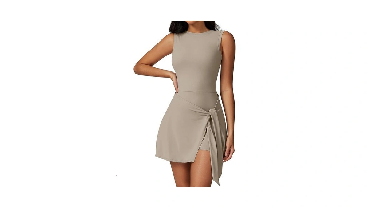 Tennis Dress For Women Athletic Dress With Built In Shorts
