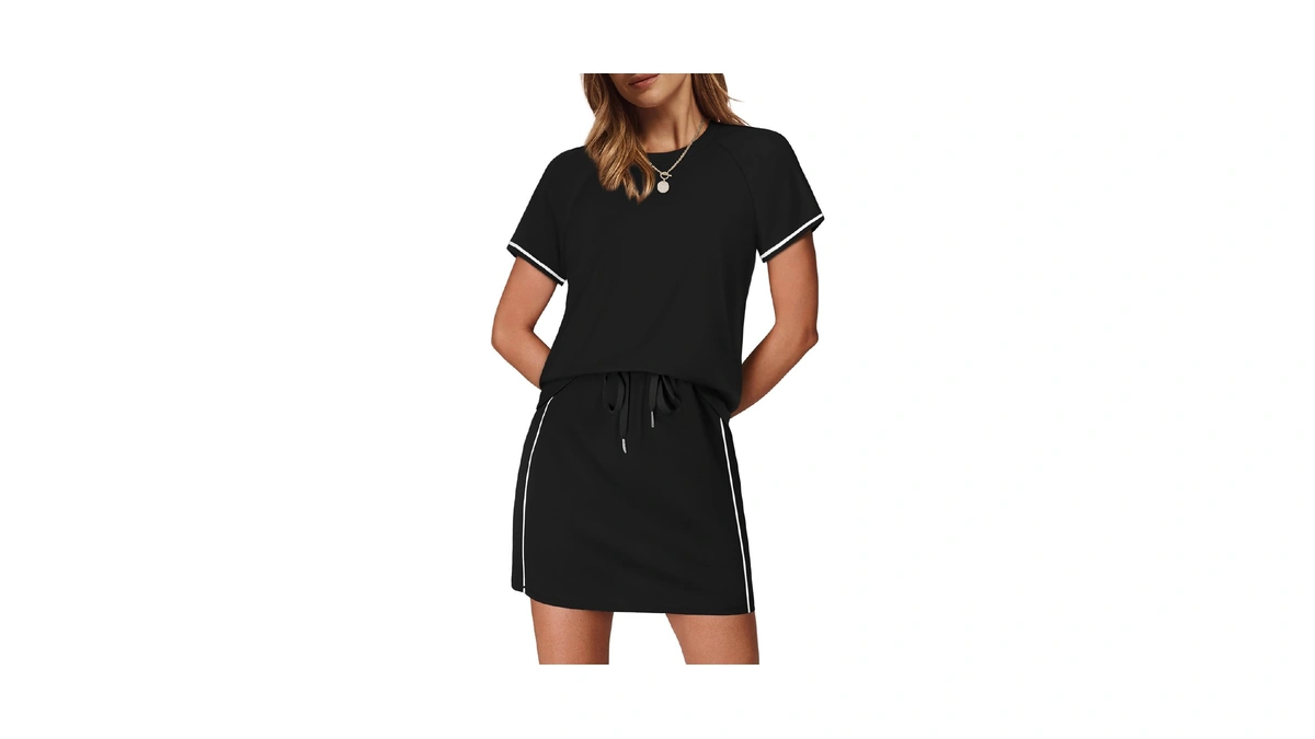 Sampeel 2 Piece Sets For Women Skirt Sets Airport Outfits