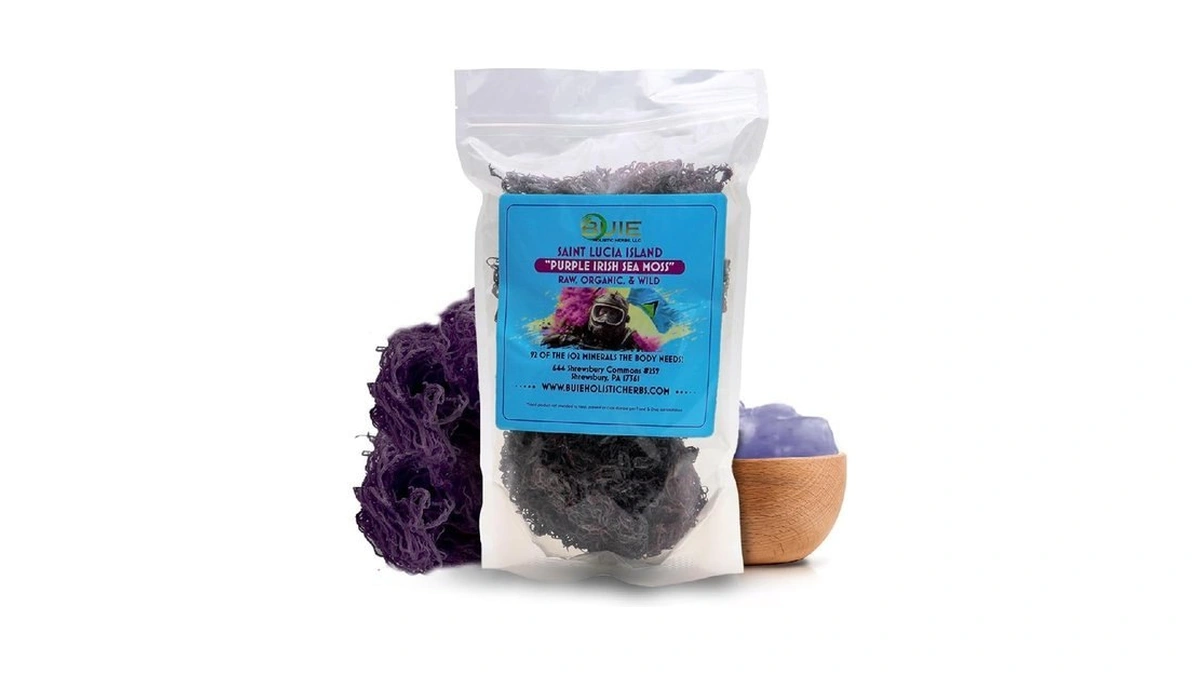Purple Irish Sea Moss | Wildcrafted From St. Lucia |