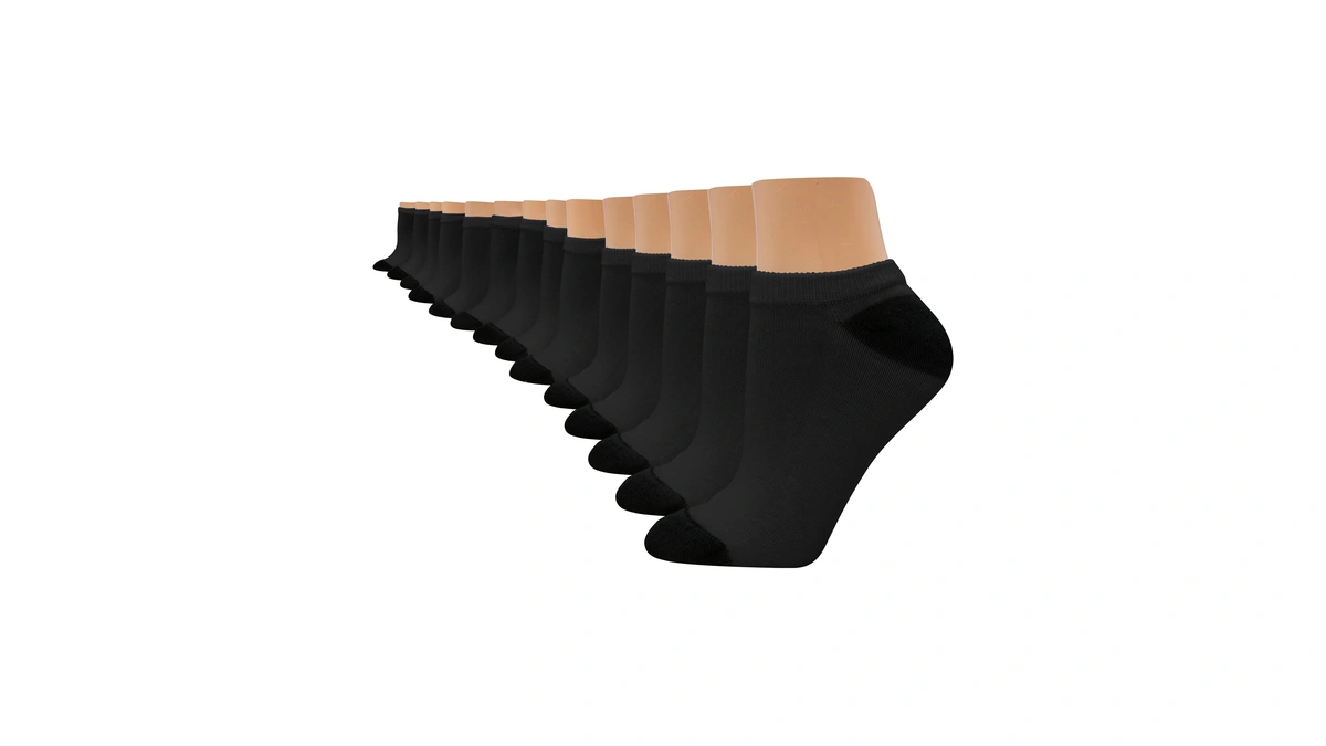 Hanes Womens Value Pack, No Show Soft Moisture-wicking Socks, Available