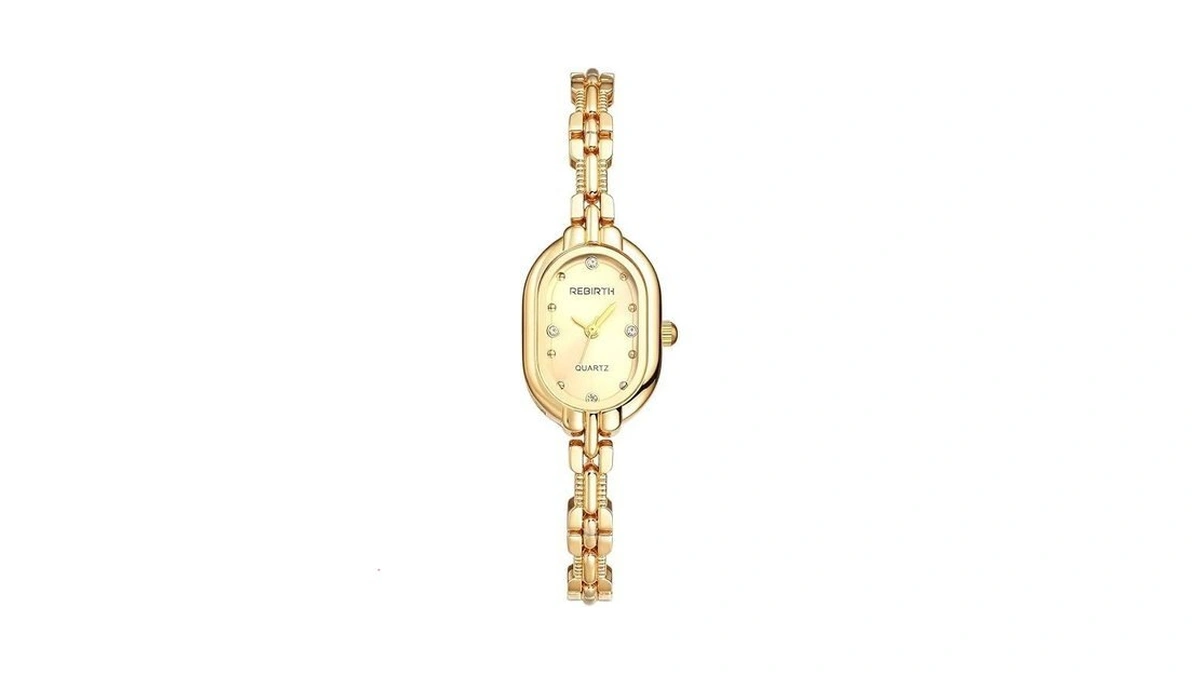 Jewelrywe Square Small Ladies Watch: Quartz Analog Women Detachable Stainless