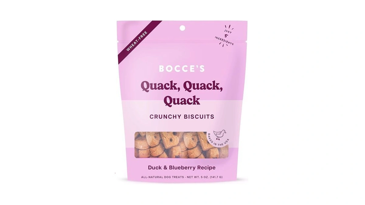 Bocce's Bakery Oven Baked Quack, Quack Treats For Dogs, Everyday