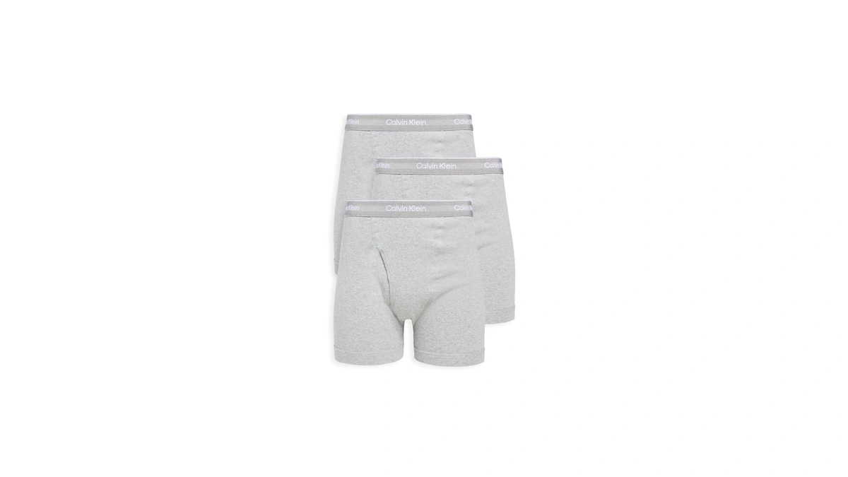 Calvin Klein Men's Cotton Classics 3-pack Boxer Brief, 3 Grey