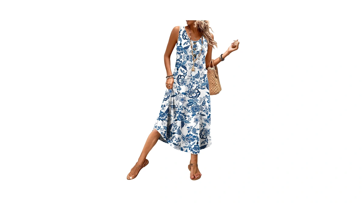 Summer Dresses For Women 2026 Flowy Boho Hawaiian Beach Vacation