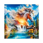 Ajepon Horse Diamond Art Kit - 5d Diamond Painting For