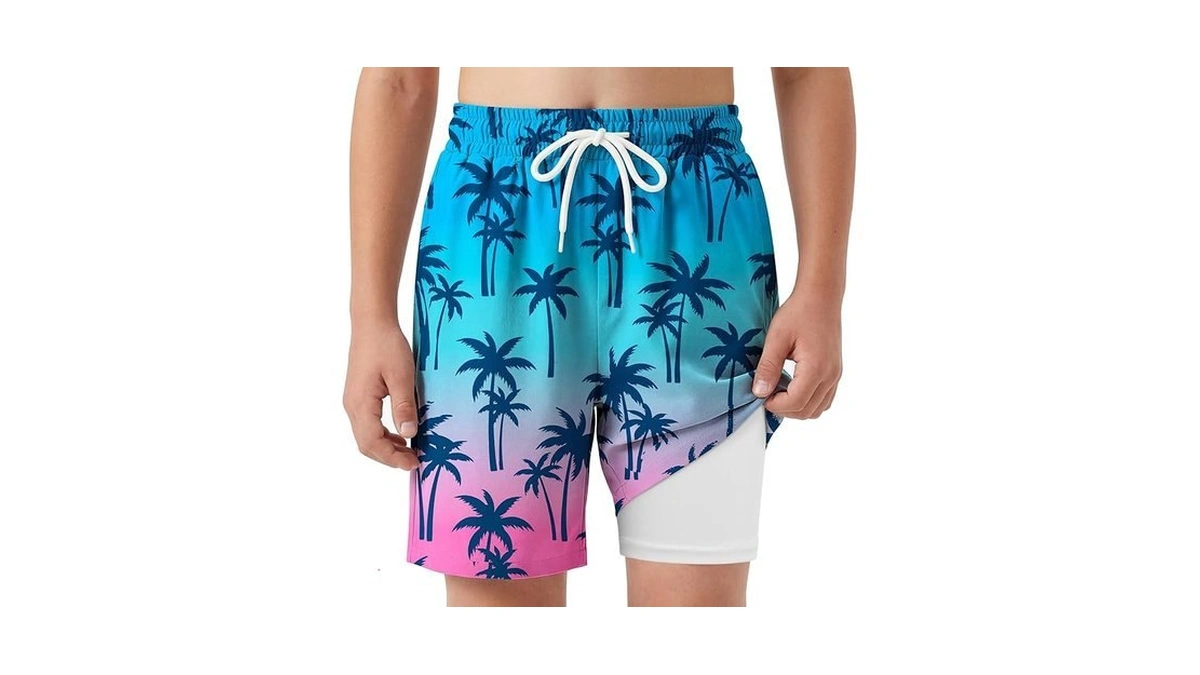 Alisoker Boys Swim Trunks Upf 50+ Swim Shorts Kid Board