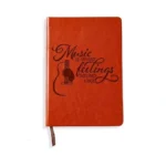 Lbwcer Music Is What Feelings Sound Like Leather Journal Notebook