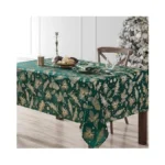 Elrene Home Fashions Pine Leaf Metallic Foil Printed Fabric Holiday/christmas