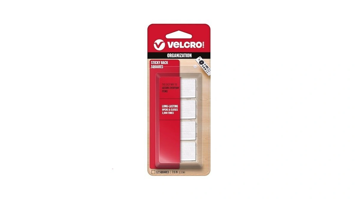 Velcro Brand Sticky-back Fasteners, Removable Adhesive, 0.88" X 0.88", White,