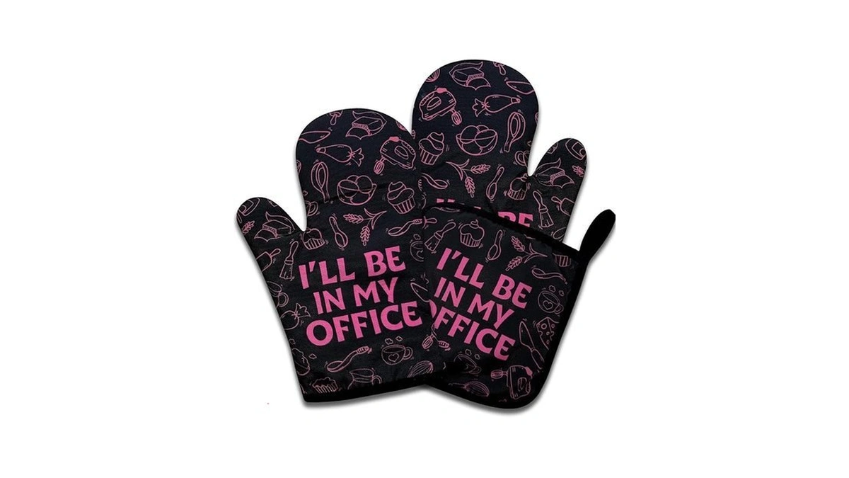 Nahmakne Funny Baking Oven Mitts And Pot Holders Set Of