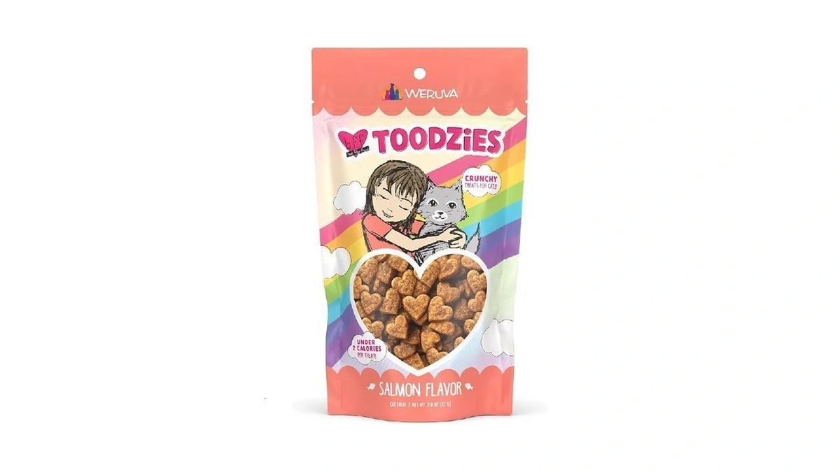 Weruva Bff Toodzies, Salmon Crunchy Cat Treats, 2oz Bag
