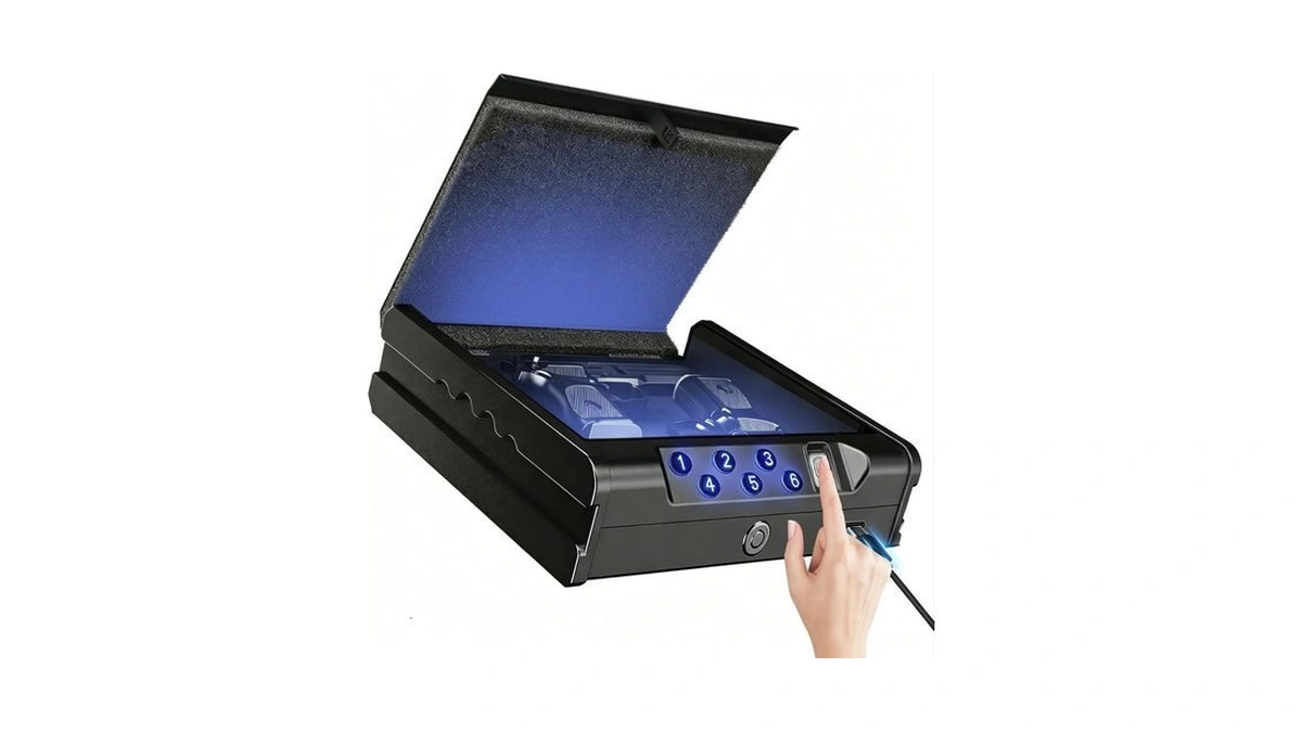 Voranexs Gun Safe.gun Safes For 2 Pistols With 3 Quick-access