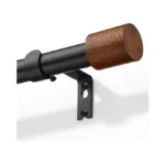 Wood Curtain Rods For Windows 32 To 84 Inch, 1