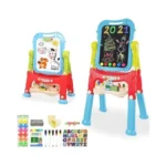 Mojitodon Easel For Kids,rotatable Double Sided Adjustable Standing Art Easel
