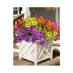 Artificial Fall Flowers For Outdoors, Uv Resistant Fake Silk Flowers