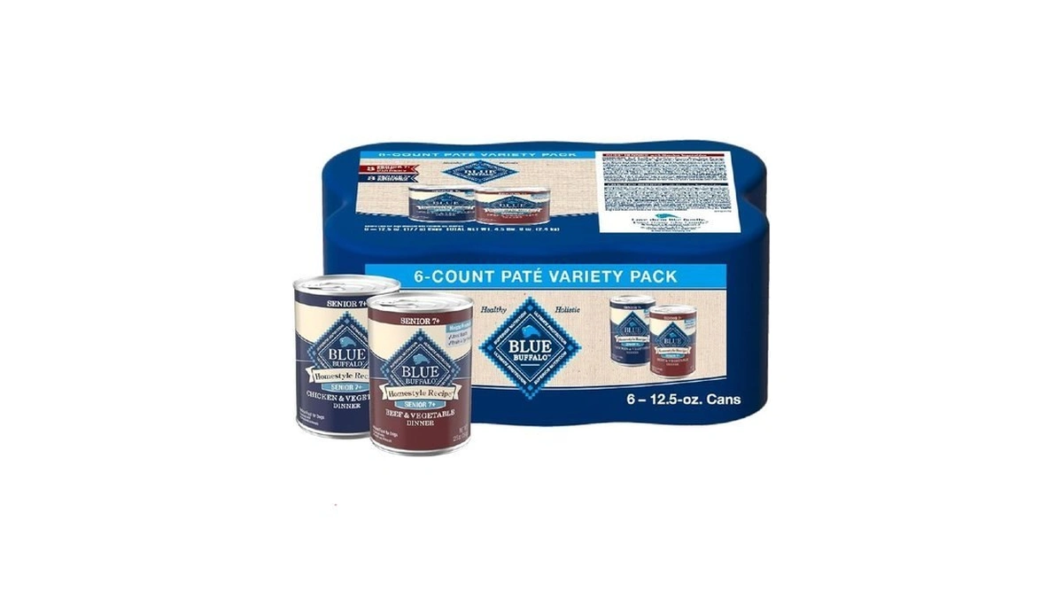Blue Buffalo Homestyle Recipe Senior Wet Dog Food, Made With
