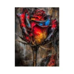 Ajepon Rose Diamond Art Kit - 5d Diamond Painting For