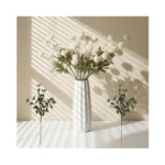 Fake Flowers For Vase–10 Pcs White Silk Mini Chrysanthemum Artificial