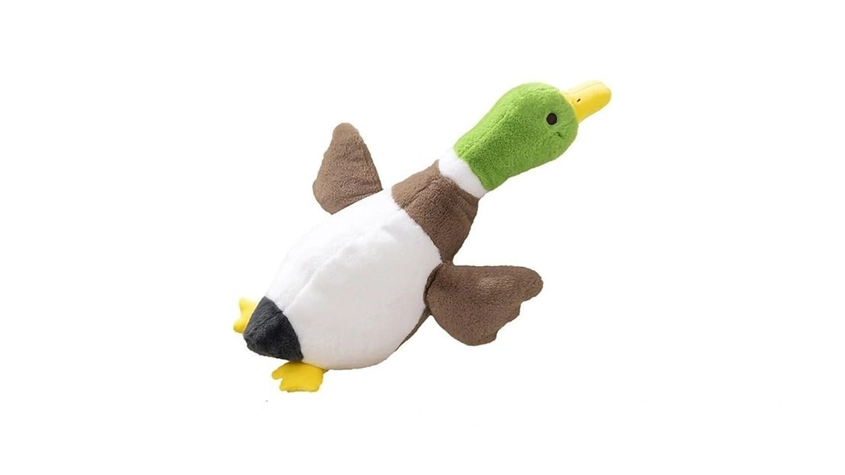 Hofun4u Mallard Duck Stuffed Animal, Duck Plush Pillow, Green Duck