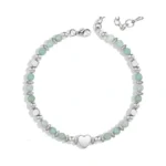 Hzlucki 2026 Graduation Gifts, Handmade Stone Heart Bracelet High School
