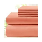 Bysure 6 Pieces Bed Sheets Set(full, Coral) - Super Soft