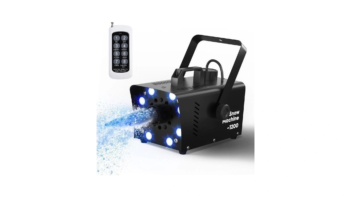 Upgrey 1200w Snow Machine For Outdoors And Indoors, Fake Snow