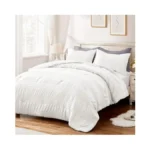 Bysure Seersucker Quick-dry Summer Comforter Set 2 Pieces(white, Twin), Non