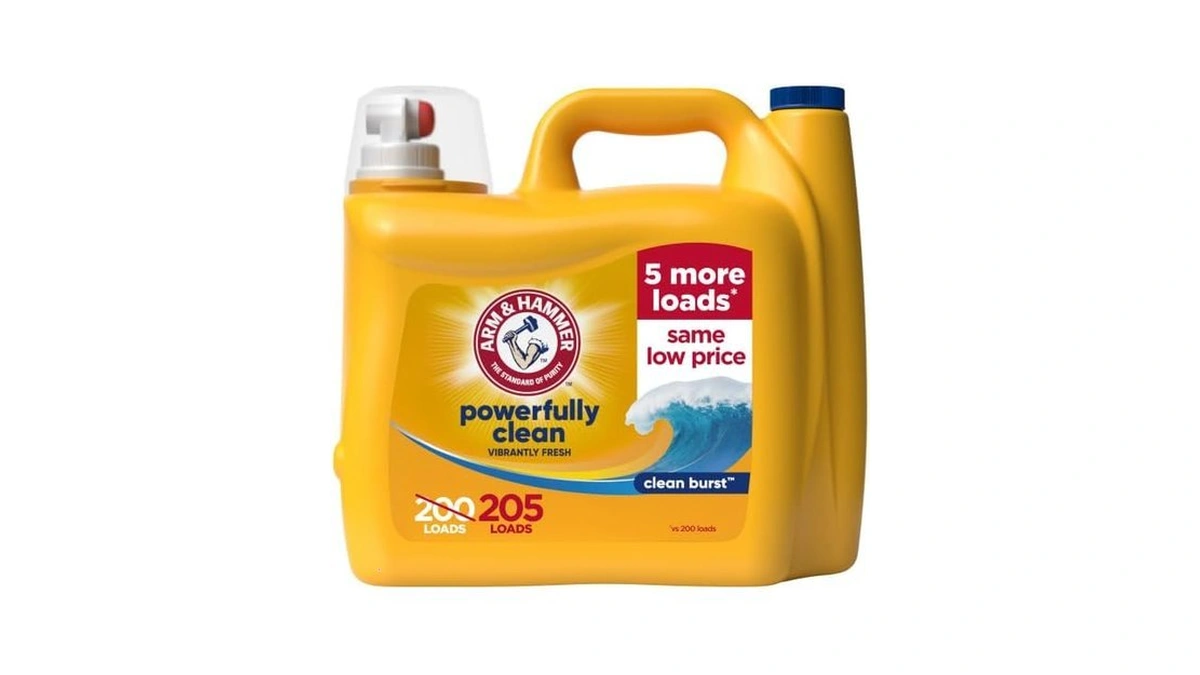 Arm & Hammer Liquid Laundry Detergent, Powerfully Clean, Clean Burst