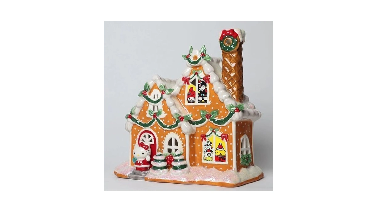 Blue Sky Clayworks Hello Kitty And Friends Warm Gingerbread Christmas