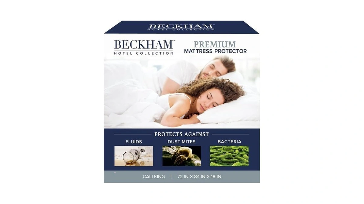 Beckham Hotel Collection Mattress Protector — Hotel-grade Cotton Blend, Silent