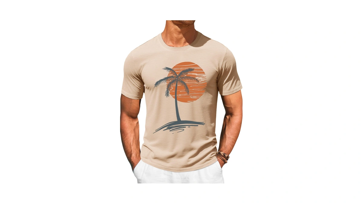 Runcati Mens Short Sleeve T-shirts Graphic Crew Neck Casual Shirt