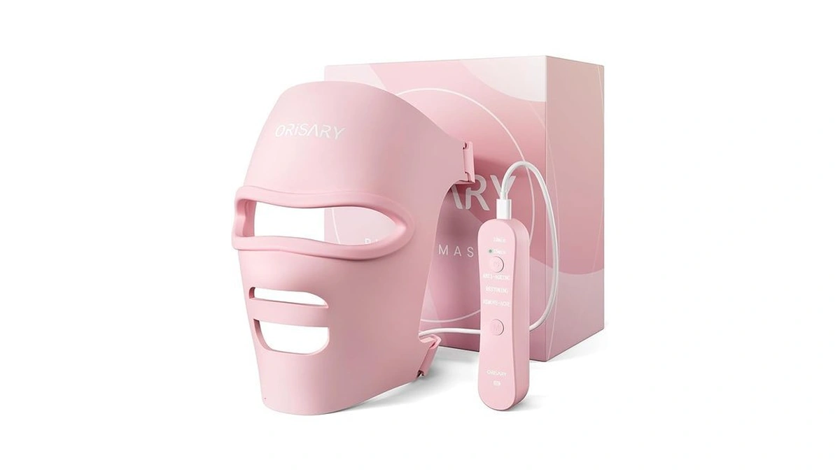 Orisary Led Face Mask 368 Chips, Silicone Cordless Red Light