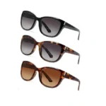 Jolisu 3pcs Bifocal Sunglasses Readers For Women/men - Full Lens
