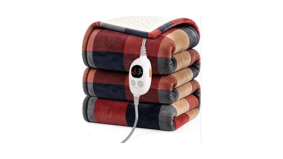 Gotcozy Heated Blanket Electric Throw 60''x70''- Electric Throw Blanket With