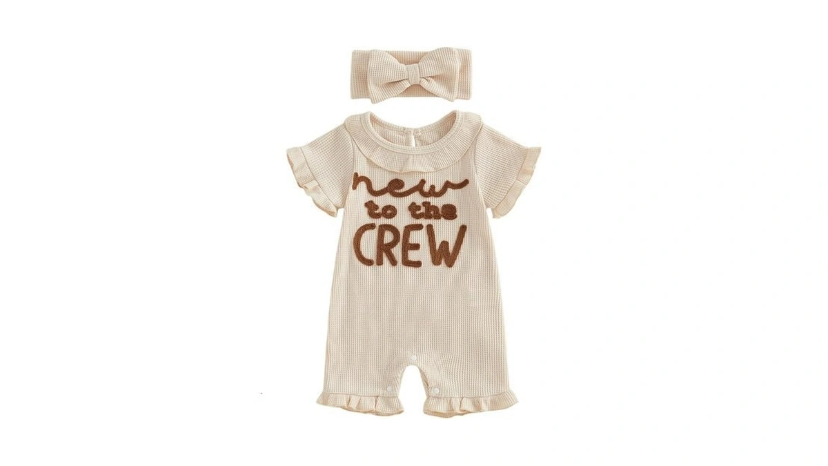 Allshope Newborn Baby Girl Summer Outfit Romper New To The