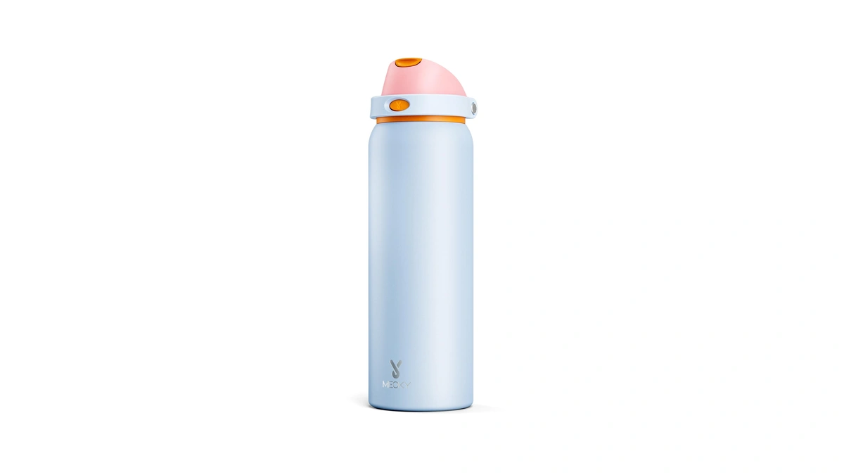 40 Oz Insulated Water Bottle With Straw: Meoky Stainless Steel
