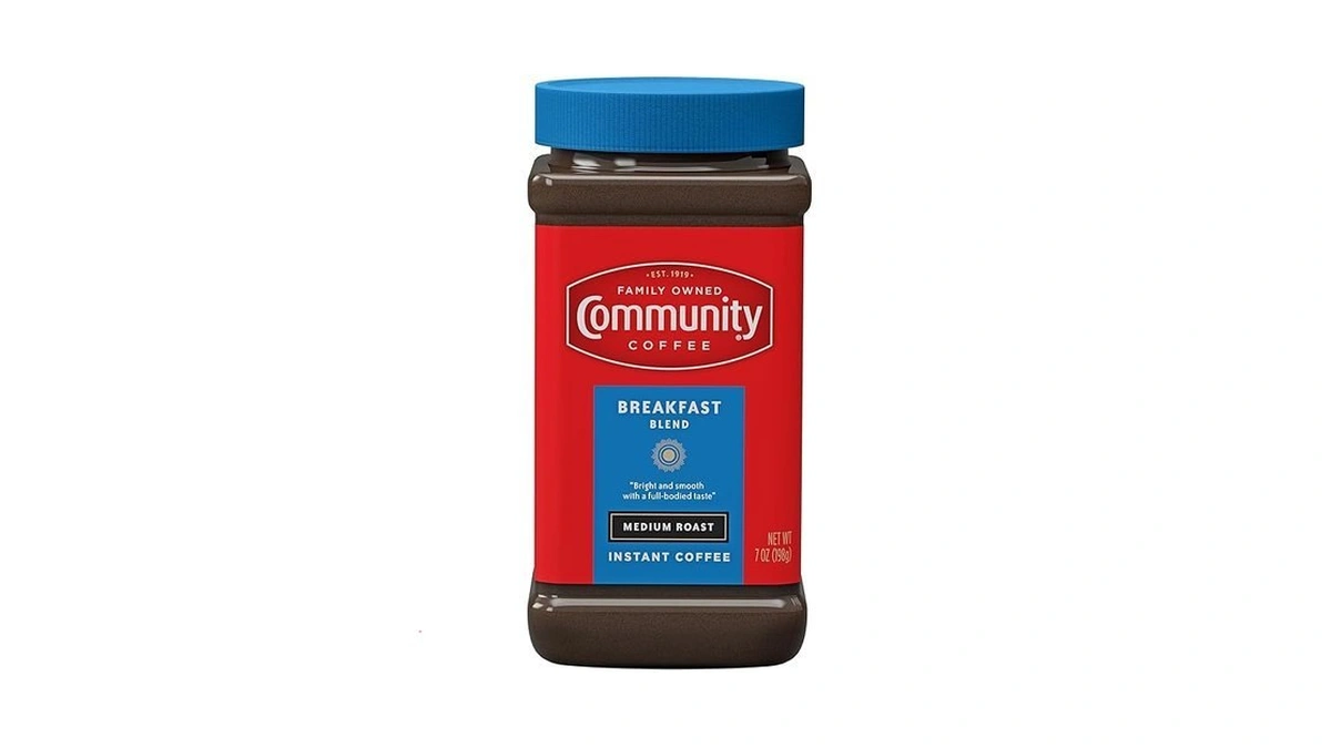Community Coffee Breakfast Blend Instant Coffee, Medium Roast, 7 Oz