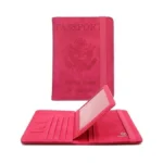 Melsbrinna Rfid Passport Holder For Travel Women/men, Cute Passport Wallet
