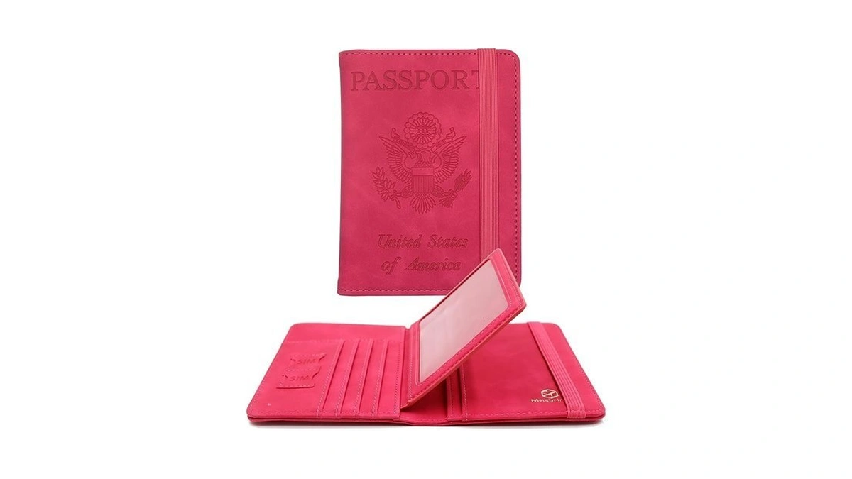 Melsbrinna Rfid Passport Holder For Travel Women/men, Cute Passport Wallet