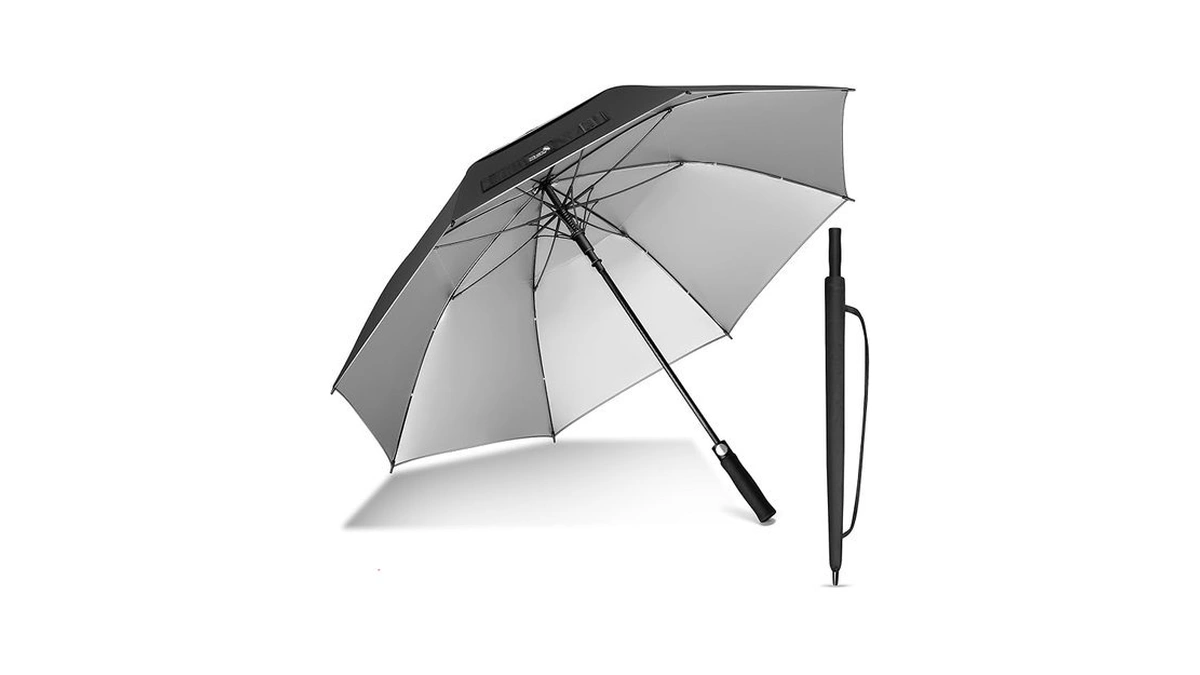 Zomake Large Golf Umbrella Uv Potection,62 Inch Uv Blocking Spf