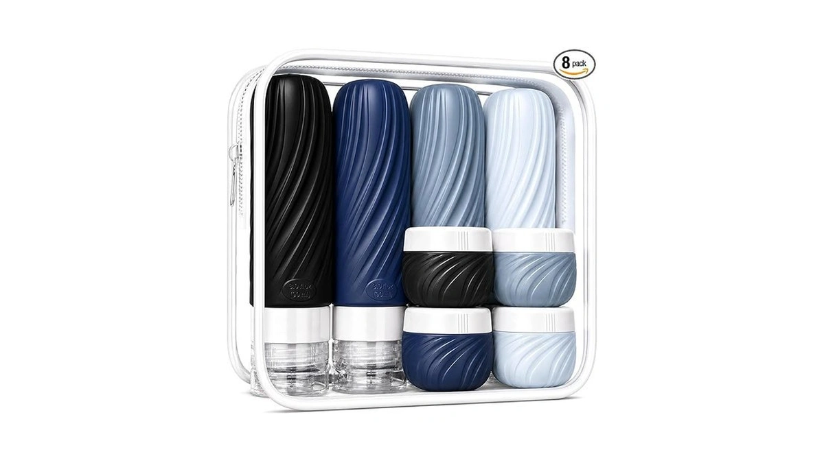 Solovoya Travel Bottles For Toiletries 8 Pack: Tsa Approved 3oz