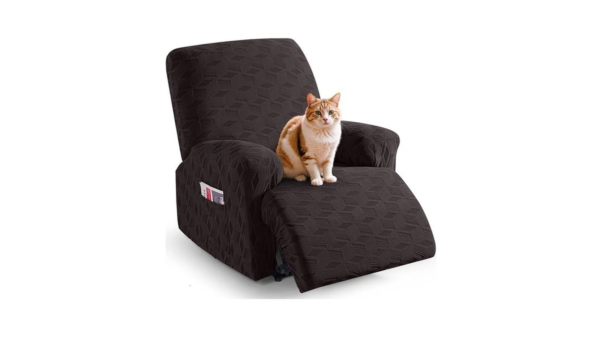 Taococo Oversized Recliner Cover Stretch Recliner Chair Covers, Jacquard Reclining