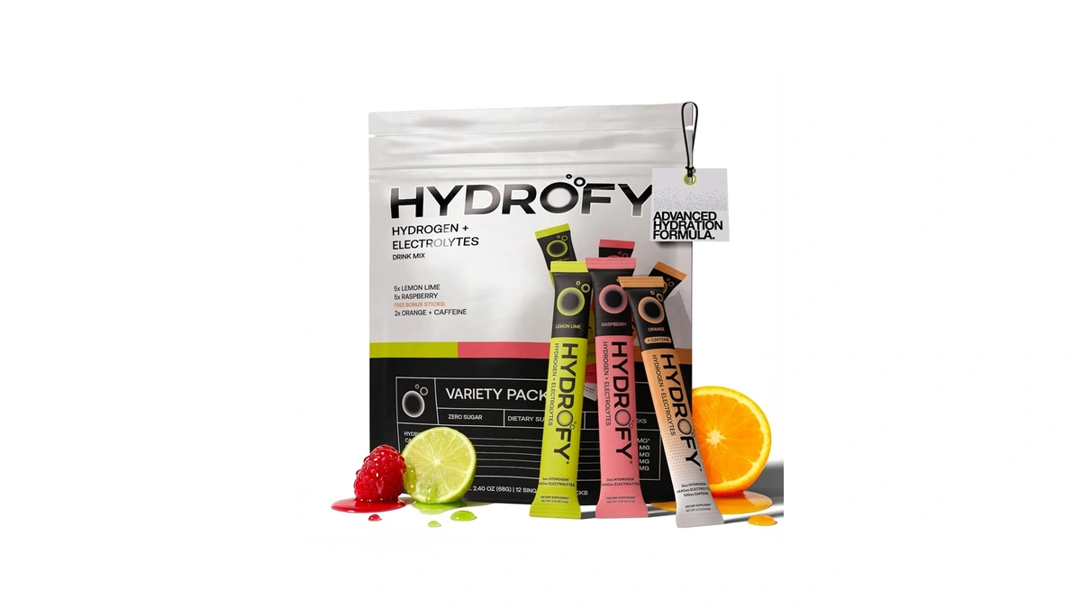 Hydrofy Hydrogen Water + Electrolytes Drink Mix - Variety Pack