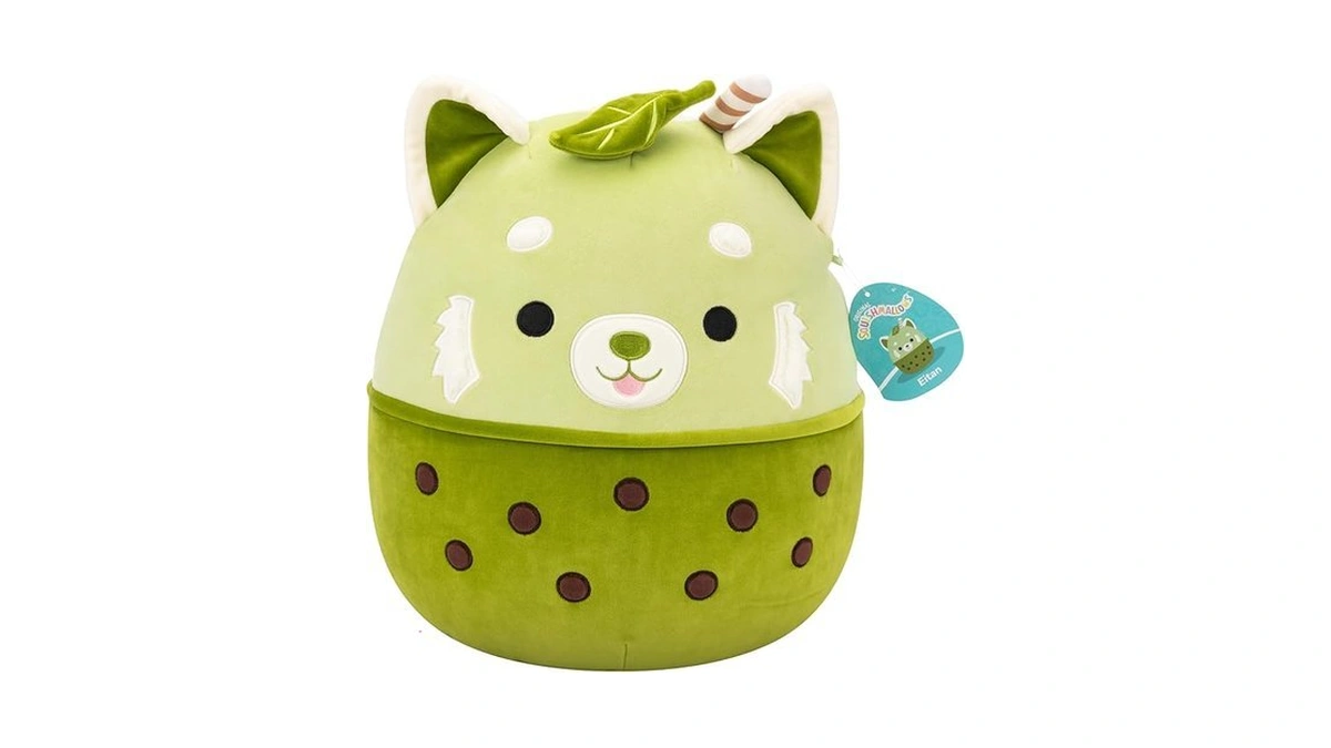 Squishmallows Original 14in Eitan The Matcha Boba Red Panda –