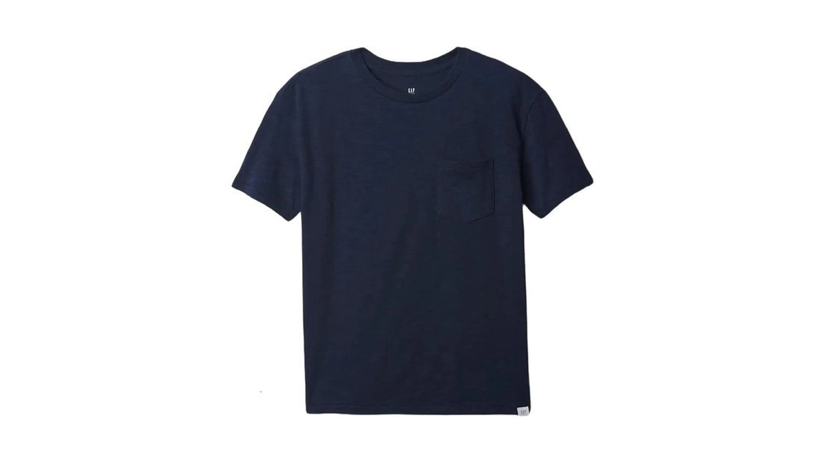 Gap Boys Pocket Crew T-shirt Tapestry Navy L
