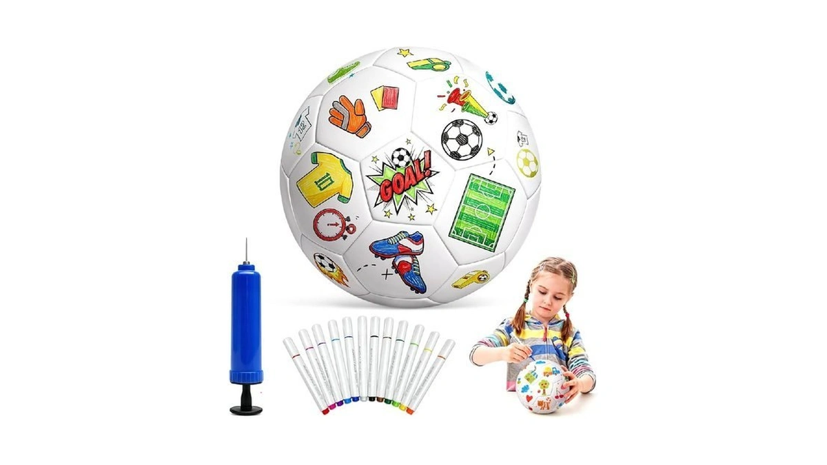 Syryia Soccer Ball Coloring Kit For Kids - Color Your